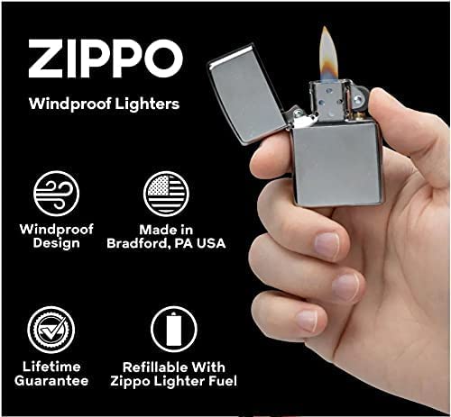 encendedor Zippo latón pulido elegante