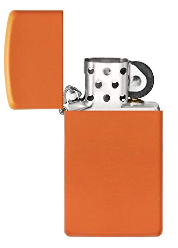 encendedor Zippo naranja resistente al viento
