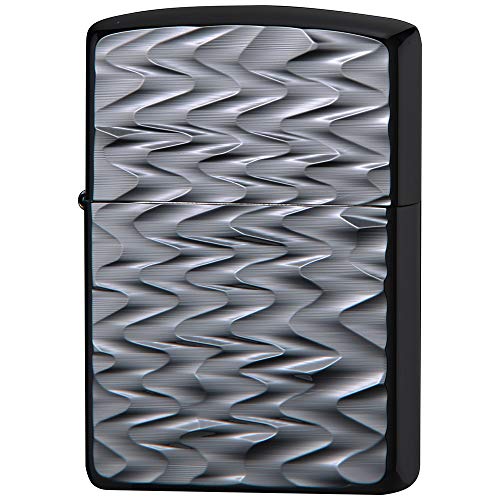Encendedor Zippo negro con grabado