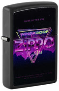 encendedor Zippo negro mate elegante