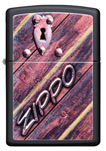 encendedor Zippo negro mate resistente