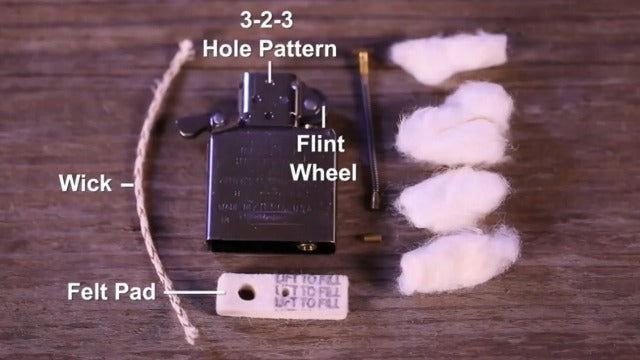 encendedor zippo para encender fogatas y campamentos