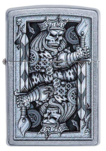 encendedor Zippo Rey de Espadas en cromo