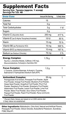 energía duradera para entrenamientos
