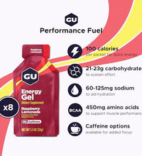 energía para entrenamientos intensos gel