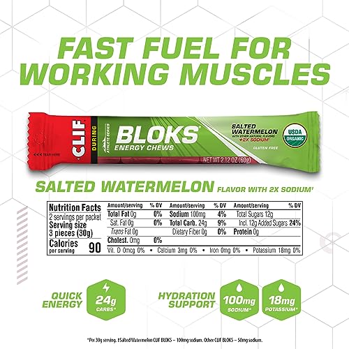 energía rápida para ciclismo y correr CLIF BLOKS