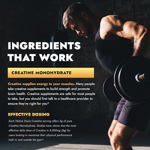 energía y rendimiento con creatina NATIVE OASIS