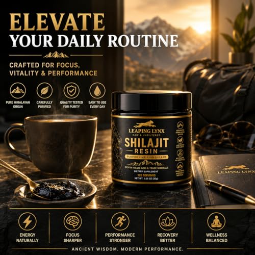 energía y vitalidad con resina de shilajit