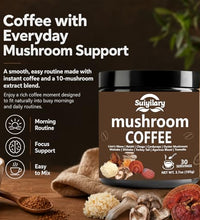 enfoque y energía con café de champiñón