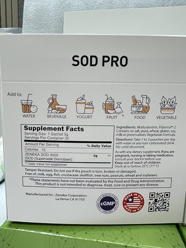 enzimas SOD PRO para salud óptima