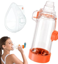 espaciador inhalador adultos niños naranja