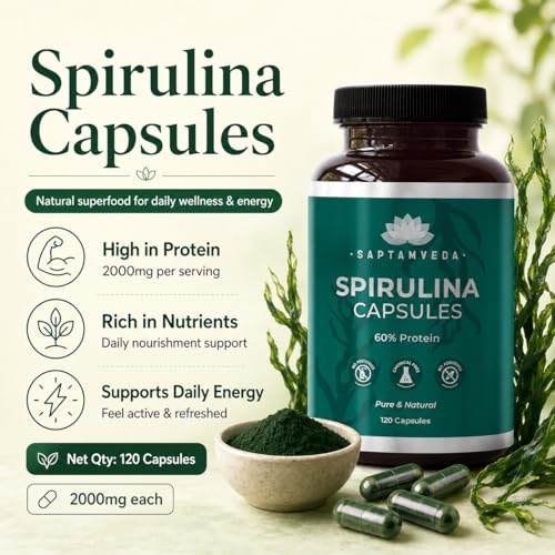 espirulina en cápsulas para bienestar diario