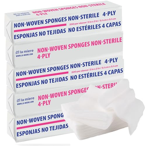 esponjas no tejidas 2x2 para curaciones
