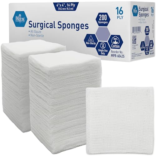 Esponjas quirúrgicas de algodón premium