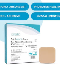 espuma para heridas MedVance 2x2