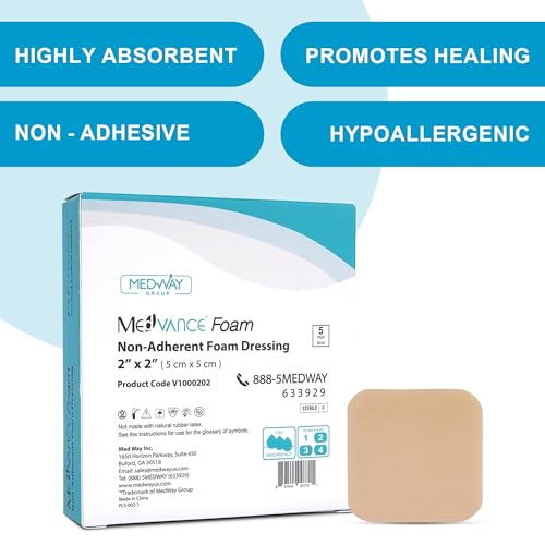 espuma para heridas MedVance 2x2