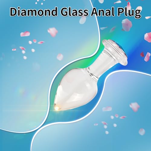 estímulo anal con plug de cristal
