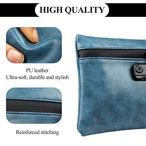 Estuche contenedor azul para tabaco