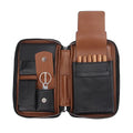 estuche de cigarros de cuero genuino