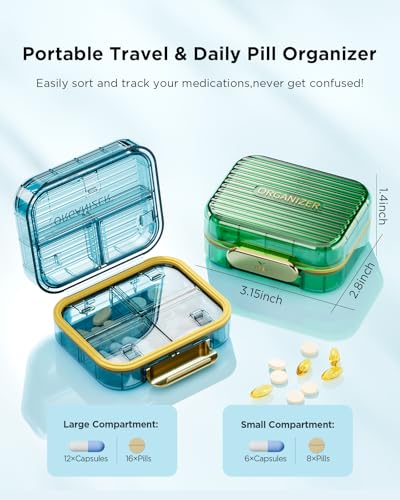 estuche de viaje para suplementos