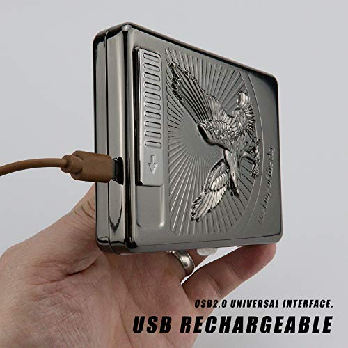 estuche negro para encendedores y cigarrillos