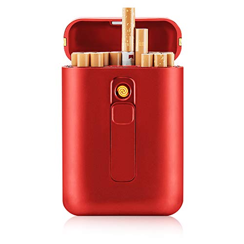 estuche para cigarrillos rojo