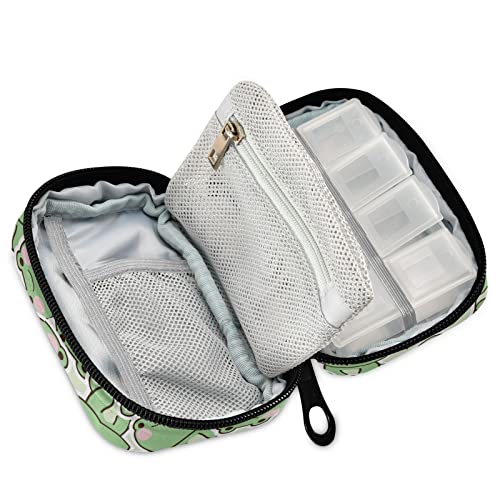 estuche portátil para suplementos de viaje