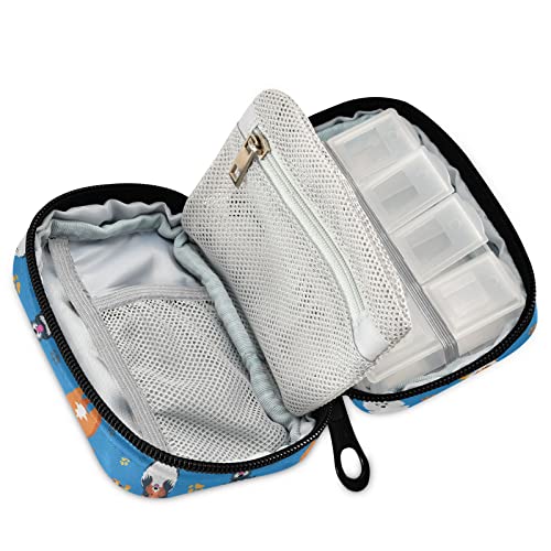 estuche portátil semanal para medicamentos