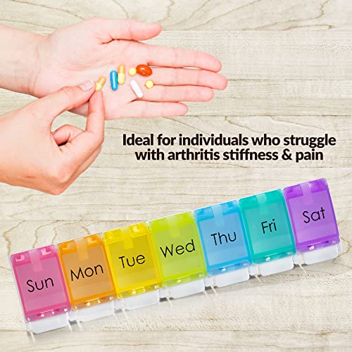 estuche práctico para organizar pastillas
