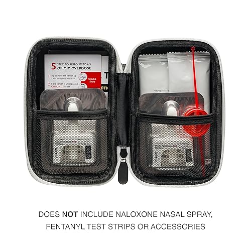Estuche vacío ideal para transporte de naloxona
