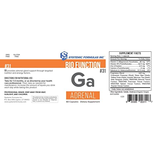 extracto adrenal Systemic Formulas