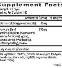 extracto adrenal tamaño pequeño