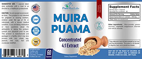 Extracto concentrado Muira Puama para vitalidad