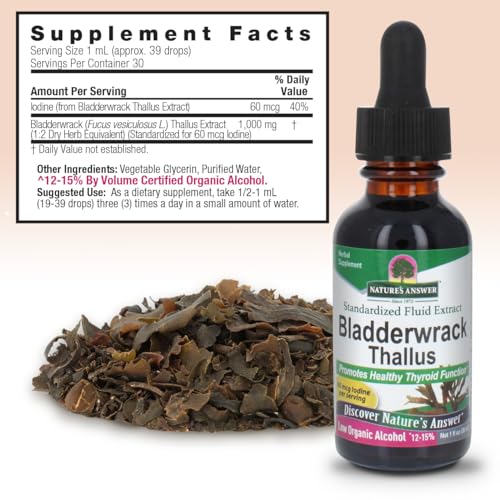 Extracto de Bladderwrack con bajo alcohol