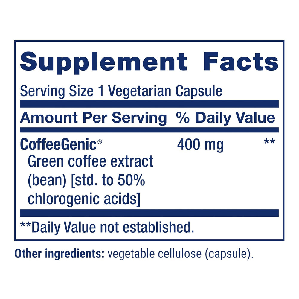 Extracto de café verde 400 mg