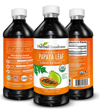 Extracto de hoja de papaya 16 oz