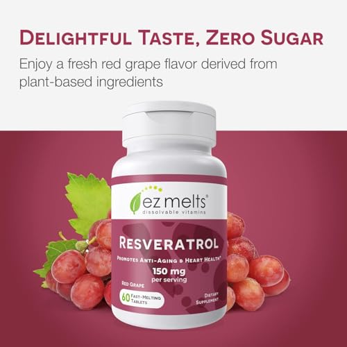 EZ Melts resveratrol para bienestar diario