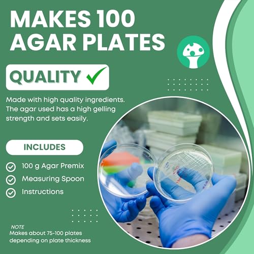 fácil preparación de placas de agar