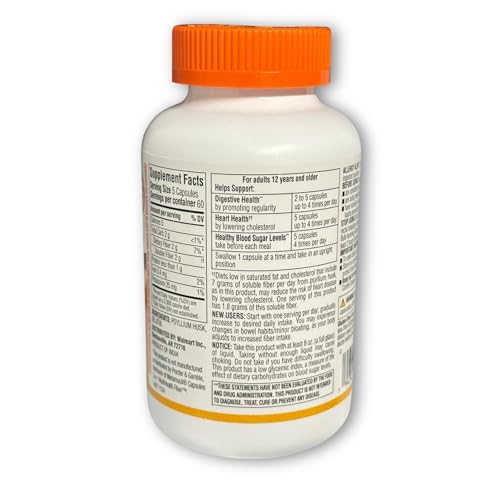 fibra diaria en cápsulas de psyllium