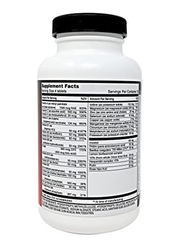 Fit Tabs multivitamínico 120 tabletas