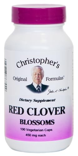flores de trébol rojo cápsulas vegetales