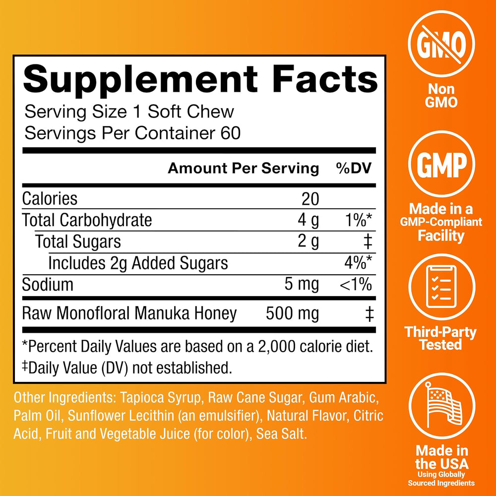 Force Factor 60 piezas masticables