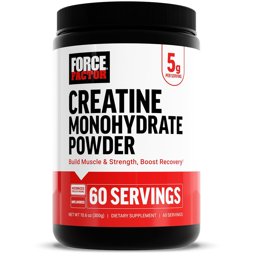 Force Factor creatina monohidratada en polvo