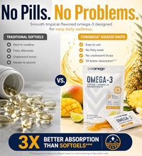 Fórmula de omega 3 en paquetes
