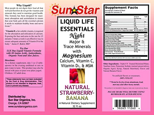 Fórmula Nocturna Liquid Life Essentials beneficios para la salud