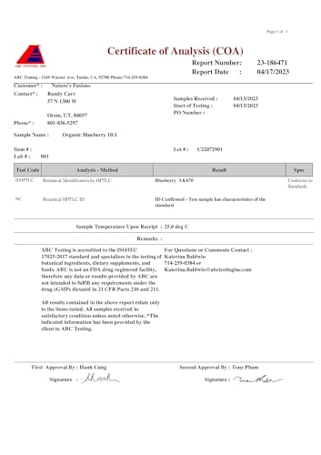 Fórmula orgánica certificada USDA