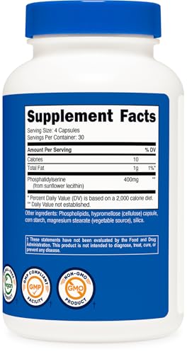 Fosfatidilserina 400mg para reducir el estrés