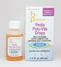 frascos de Pedia Poly-Vite Gotas para niños