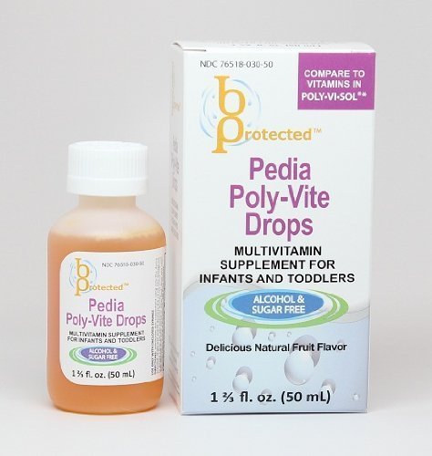 frascos de Pedia Poly-Vite Gotas para niños