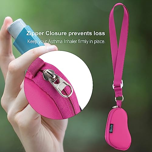 Funda con lanyard para inhalador
